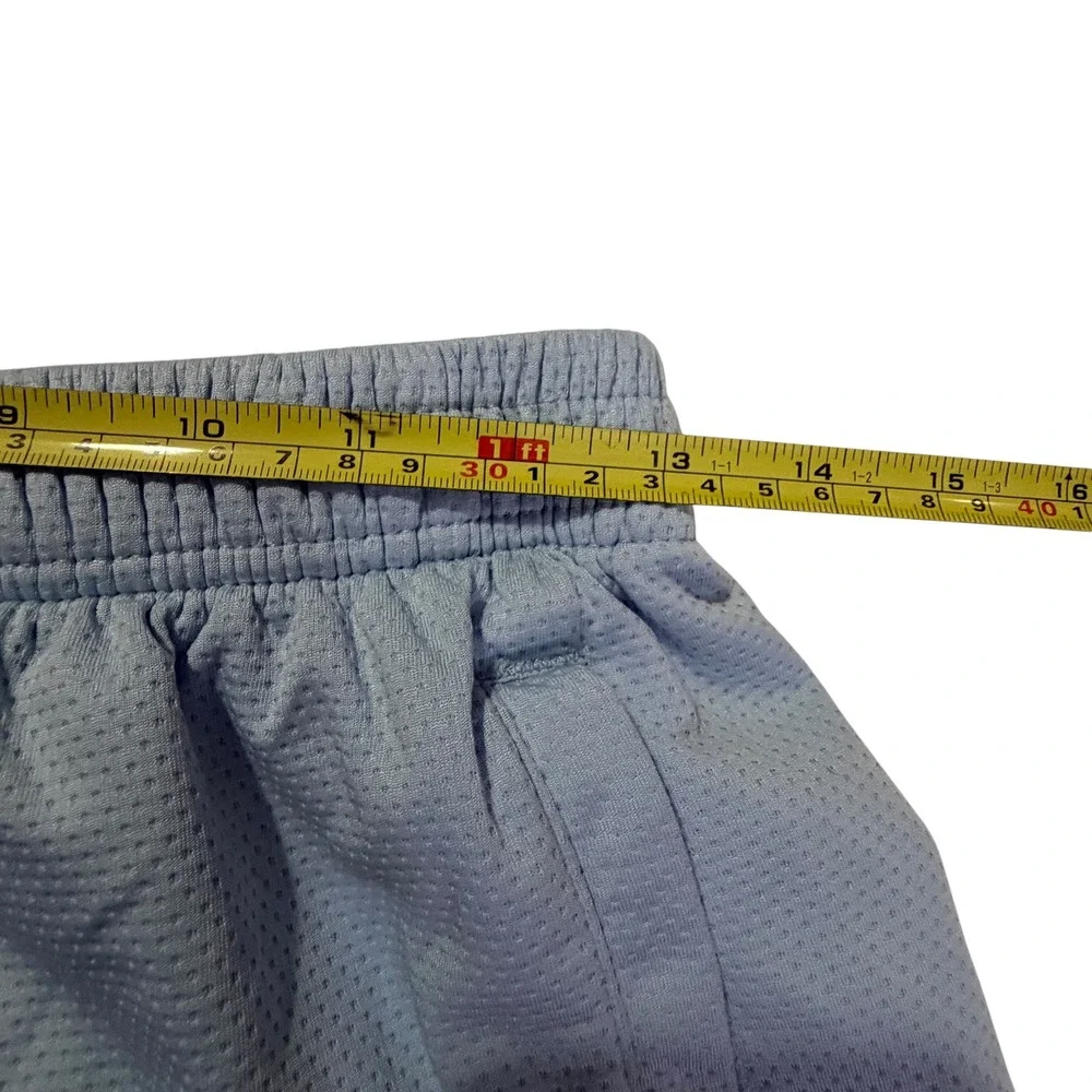 YoungLA 134 Mesh Gym Shorts Mens Medium Light Blue Athletic Bodybuilding YLA2724